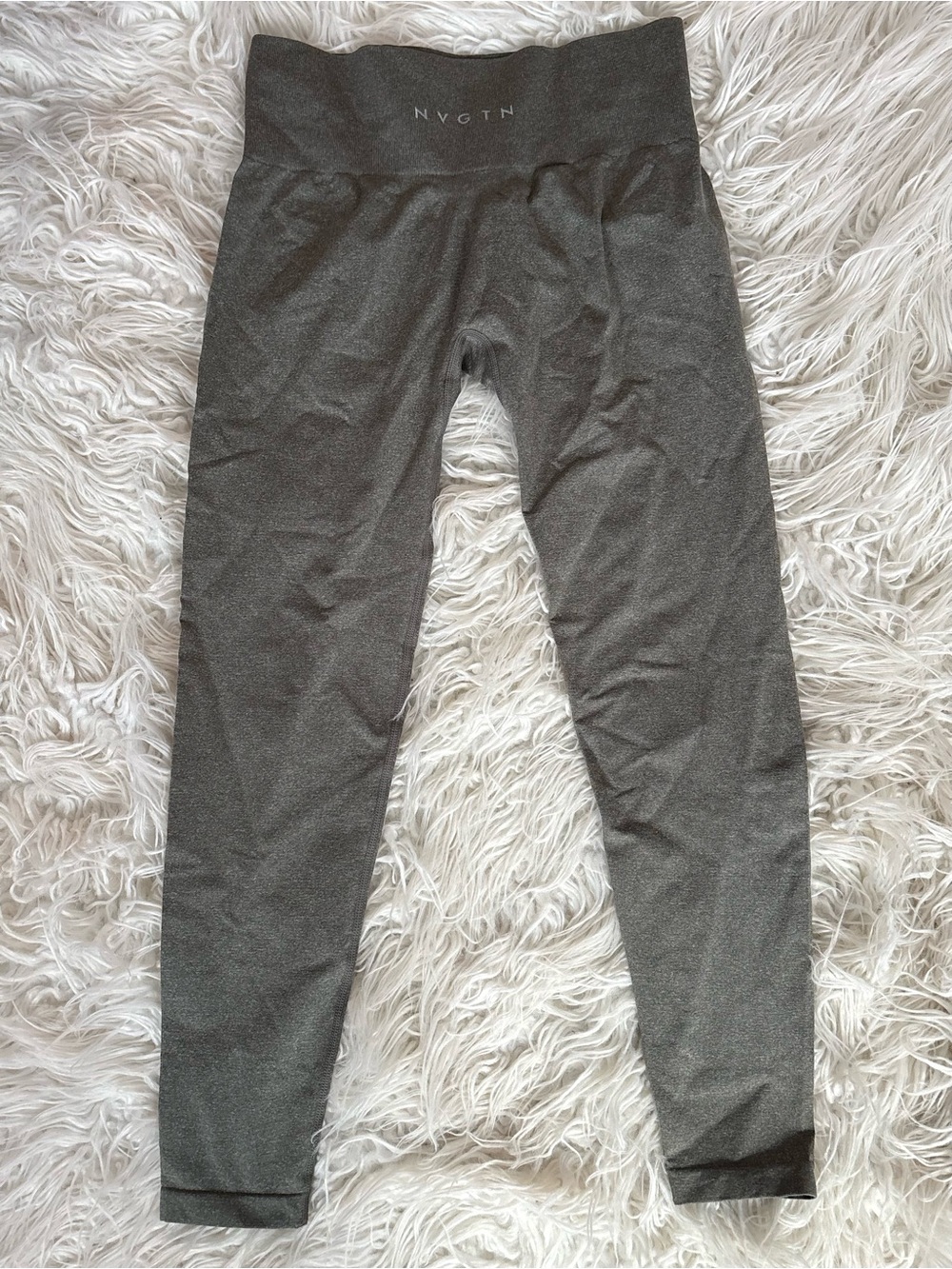 NVGTN Gray Seamless High-Waisted Contour Leggings XL